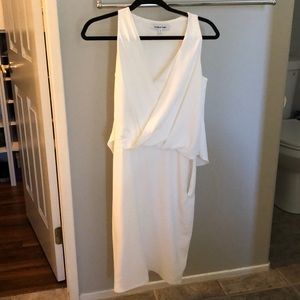 White Elizabeth & James cape dress